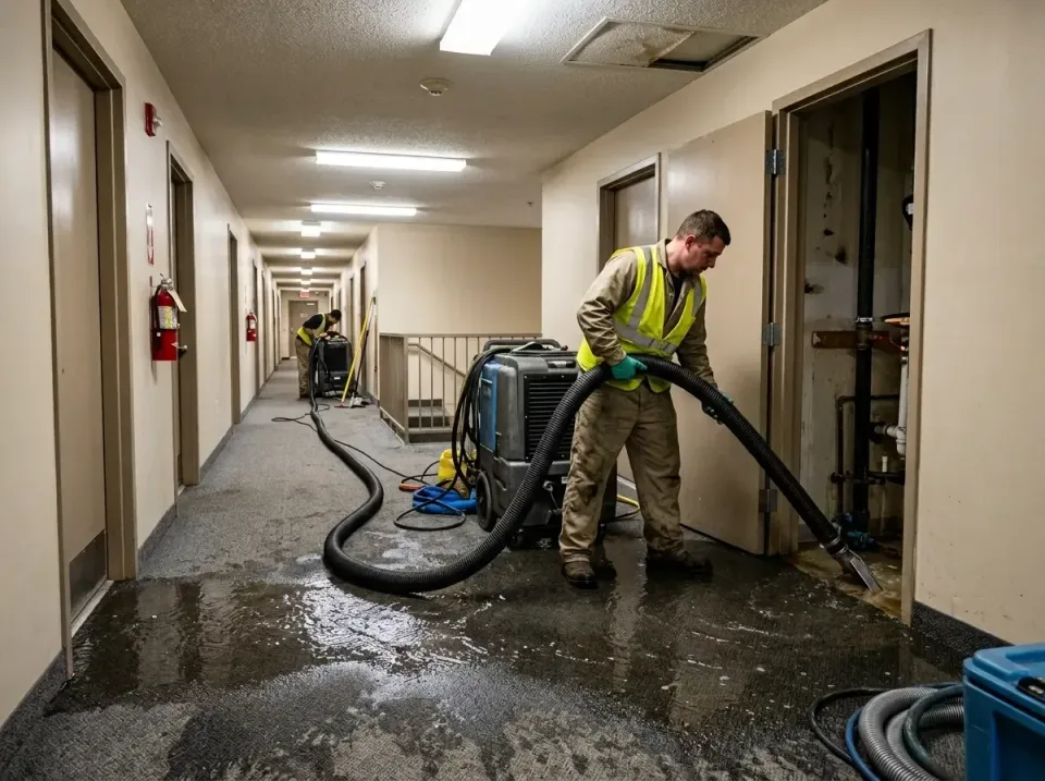 multi-unit-apartment-hallway-f-005 — frequently asked questions, Emergency Burst Pipe Water Extraction & Removal in Eldridge…